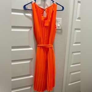 Banana Republic Orange Midi Dress